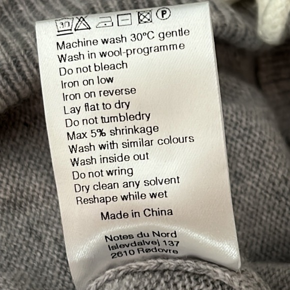 Notes Du Nord Alpaca Yak and Cashmere Grey Sweater Size XS - Picture 7 of 10
